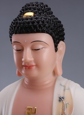 速发蓝色娑婆三圣佛像菩用汉白玉观音菩家家华山地藏王萨萨释迦佛