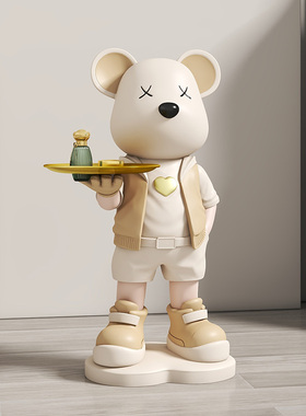 速发熊客厅大型饰地摆件电视柜办公室家居装落品开业新家乔迁礼物