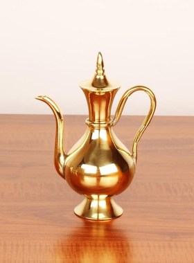 速发结老婚式敬酒铜酒壶纯铜酒怀套装家用手工烫清黄酒壶杯旧黄铜