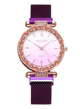 Luxury Fashion Women watches Steel Band Magnet Buckle watch