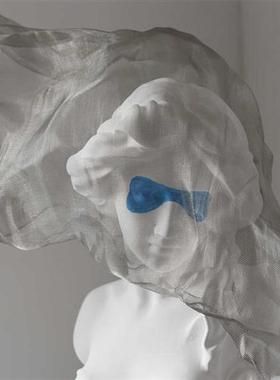 北欧轻奢面纱少女雕塑摆件希腊女神雕像艺术品客厅样板间软装饰品