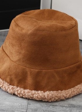 GOPLUS Bucket Hat Cap Women Bucket Hats Solid Pure Winter Ke