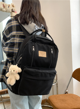 JULYCCINO  Multifunction Double Zipper Women Backpack Teenag