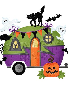 2022 New Metal Cutting Die Halloween Cupcake Zombie Ghost De