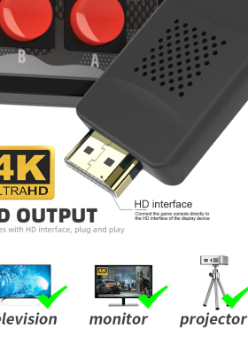极速DATA FROG Video Game Console Handheld USB Wireless TV De