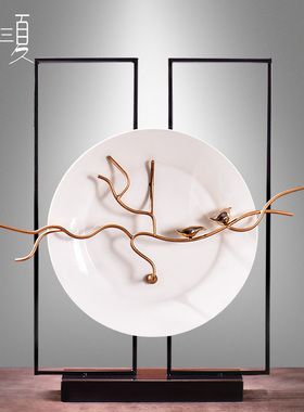 极速新中式禅意摆件创意家居装饰品现代客厅电视柜玄关样板房简约