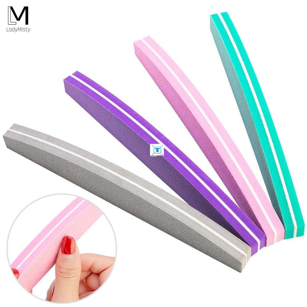 5/10pcs Nail File Nail Buffer 100/180 Sanding Buffer Block - 图0