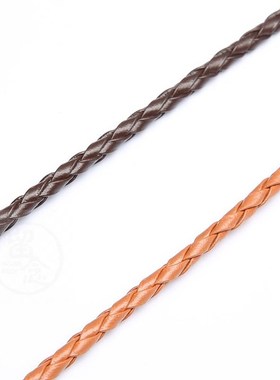 。Website leather multiple wax ropes and leather hand woven