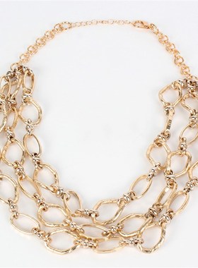 Necklace jewelry fashion multi-layer alloy accessories fashi