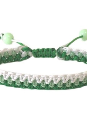 渐变色平结手绳DIY材料包INS情侣小清新手链自编手工编织闺蜜礼物