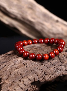 印度小叶紫檀手串男女6mm8mm珠子手链女檀香木文玩红木佛珠手串女