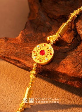 盈国新中式罗盘葫芦手链