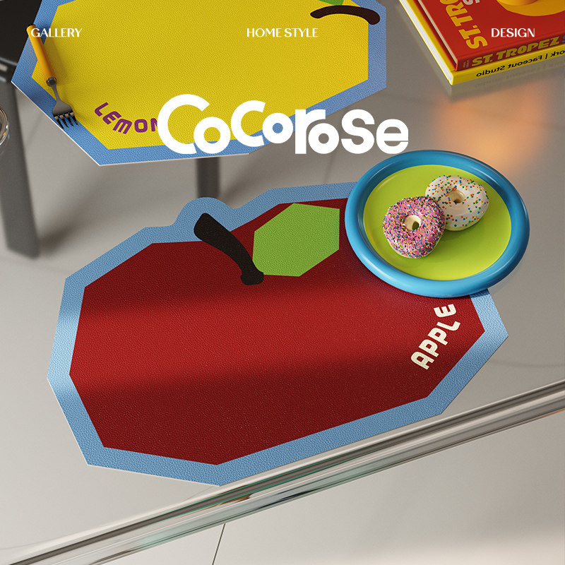 水果派对多巴胺防水防油西餐桌面防烫隔热耐高温餐盘碗垫茶水杯垫,淘宝优惠券,粉丝福利购,淘宝优惠卷