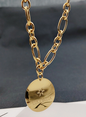 项链女潮网红锁骨链钛钢韩版气质小众颈带脖子配饰短款颈炼毛衣炼