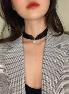 甲状腺术后遮挡项链颈部疤痕遮挡项链锁骨链网红饰品气质小众简约