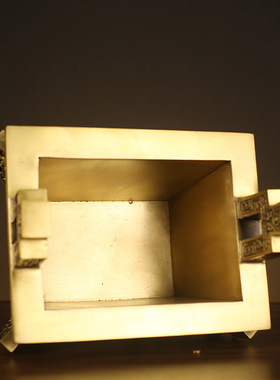 极速特大号铜鼎摆件鼎盛千秋四方鼎司母戊鼎香炉家居店铺公司开业