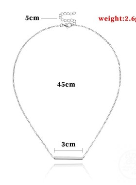 。Jewelry personality word Pendant Necklace Fashion versatil