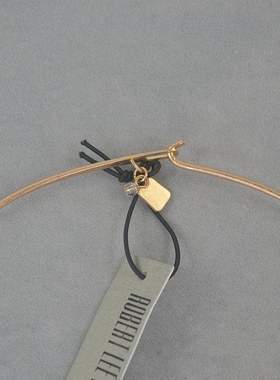 R 镀金做旧 花朵 项圈