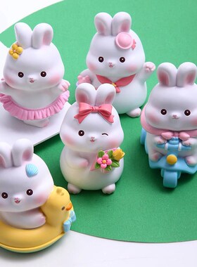 速发圣节幼动园伴手布物文创礼品兔子摆件活儿氛围礼置装饰
