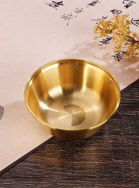 速发黄铜摆筷勺三件套家用餐具碗件中式家居装饰金属工艺品套装