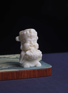 速发果件宝盆财神聚财神摆小茶宠办公室茶桌博古架鱼缸造景文玩件