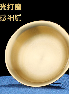 藏式护法杯 密宗供佛用品 西藏式佛前摆件 纯铜光面供水杯供佛杯