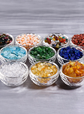 供曼扎盘七宝石混合水晶碧玉碧玺青金石珍珠供佛装臧精选宝石1斤