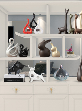 花瓶摆设创意陶瓷现代简约风格家居工艺品结婚礼物客厅摆件装饰品