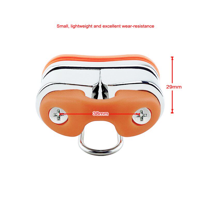 跨境 不锈钢带导环滚珠夹绳器 卡线器 自动夹绳板 普拉提健身器械 - 图2