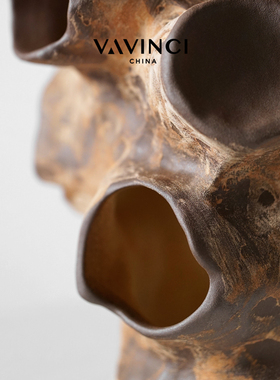 梵其新中式不规则抽象艺术摆件样板间售楼处摆设展厅酒店软装饰品