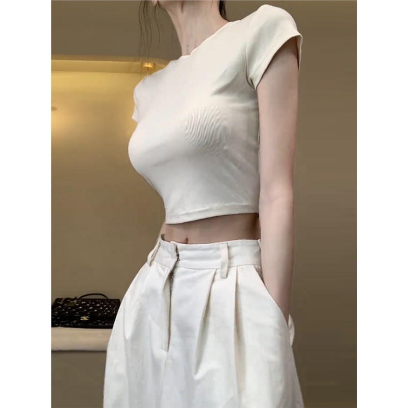 新品舞蹈练功服女抽绳显瘦现代舞形体上衣后背镂空中国古典舞训练 - 图2