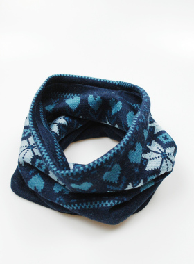 Merino Wool Jacquard Neck Gaiter Women Men Wool neckchief Ri