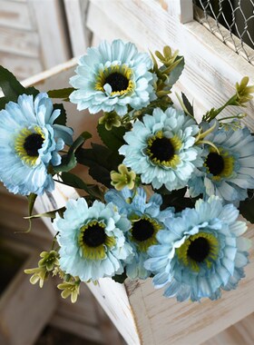 速发田园清新小雏菊假花仿真花摆件客厅桌面装饰花餐桌花艺拍照小