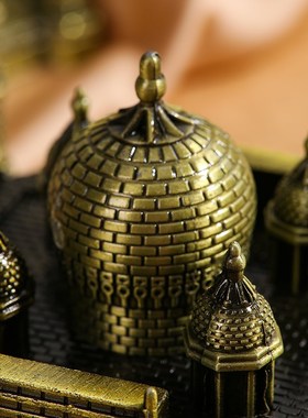 速发世界建筑地标模型金属工艺泰姬陵模型桌面摆游念件纪旅品