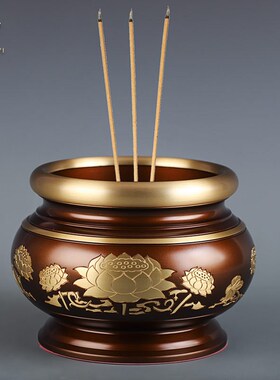 速发用敬套装纯铜供佛用品家佛全套具神佛前香炉供水杯供盘花瓶供