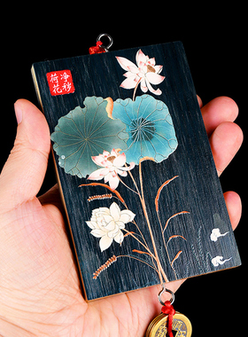 速发卫生间荷花图大门对家所卧室门木门厨房厕用净秽荷花牌对质挂