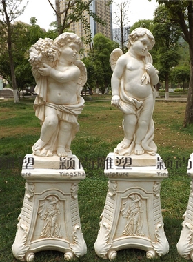 包邮欧式玻璃钢人物家居装饰工艺品婚庆摄影道具可爱天使娃娃摆件