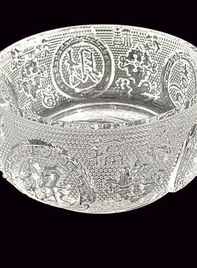 黄水晶聚宝盆摆件福禄寿喜财元宝家居客厅店铺柜台装饰品开业乔迁