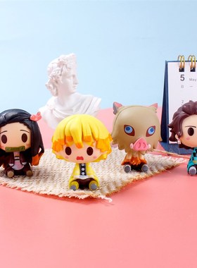 Anime Q version of Ghost Slayers Blade PVC Big Head Doll Gh