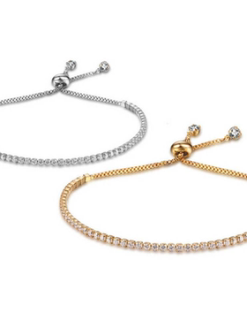 时尚轻奢小众简约手链女夏季高级感可调节手串