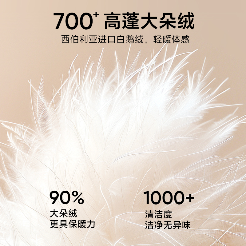 美力城长款鹅绒服男女同款2024新款冬季轻暖户外加厚羽绒服外套
