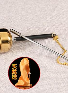 好货台湾日式纯铜直柄引磬铜罄引庆法器铜磬法器摆件念佛助念法器