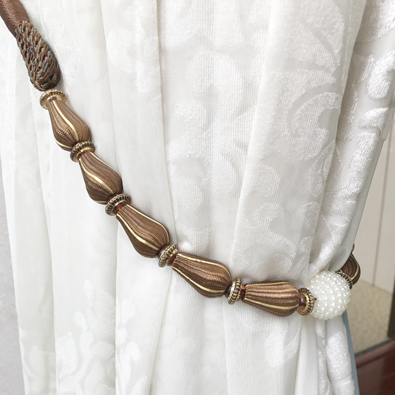 精美窗帘绑带窗帘扣窗帘挂球 窗帘配件辅料挂钩 绑窗帘装饰品一对,淘宝优惠券,粉丝福利购,淘宝优惠卷