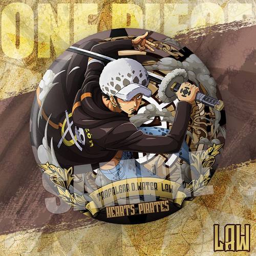 海贼王航海王动漫周边路飞索隆罗宾双闪75mm大徽章谷子挂饰二次元 - 图0