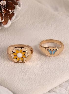 ~Ins style ring cool style design sense of personality fashi