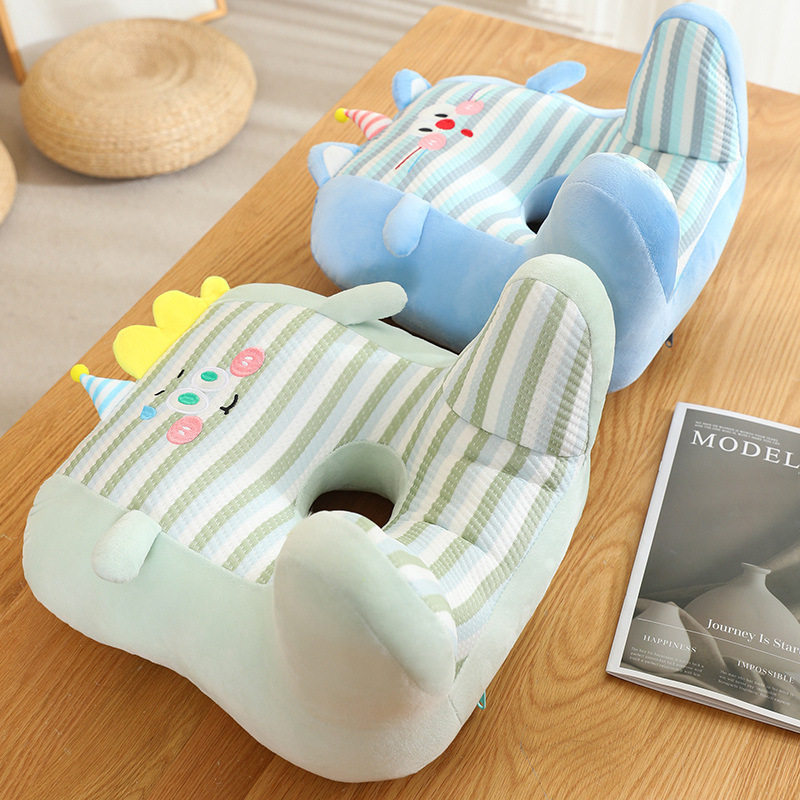卡通多巴胺冰丝条纹办公室仰椅子睡午休枕护腰睡靠枕枕头靠垫趴,淘宝优惠券,粉丝福利购,淘宝优惠卷