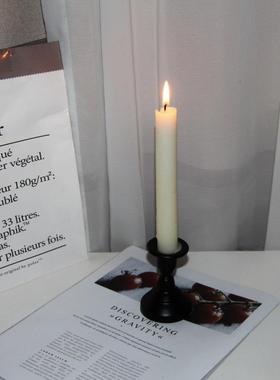 欧式简约复古创意双用烛台金色铁艺家居装饰蜡烛台摆件金属工艺品