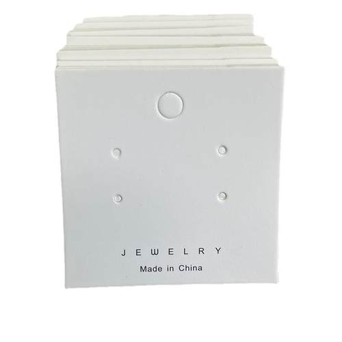 KP204 约100张5.5*5.5四孔耳钉卡纸卡和7*14约100张透明袋 - 图3