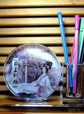 项羽摆设纪念品礼物西楚霸王模型收藏品礼品工艺礼品摆饰水晶钻笔