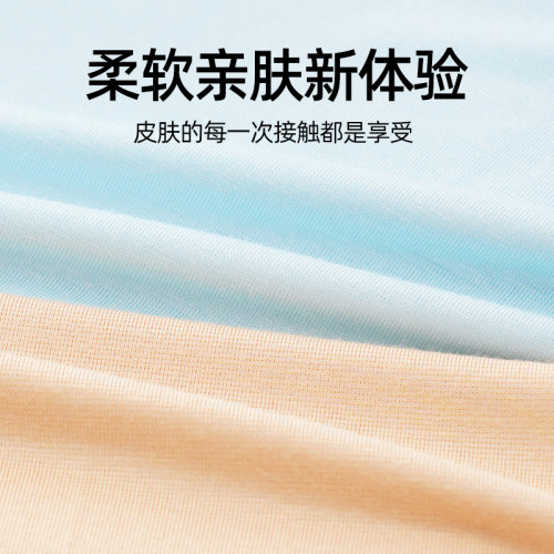 女士莫代尔平角内裤高腰收腹防走光安全裤一裤三穿3条装10A抗菌 - 图1